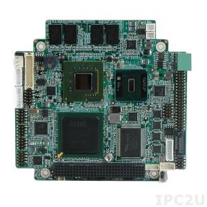 PM-945GSE-N270 PCI-104 процессорная плата с Intel ATOM N270 1.6ГГц, 1Гб RAM, VGA/LVDS, LAN, 4xCOM, 4xUSB 2.0, CompactFlash Socket, слот расширения 1xPCI-104, Audio