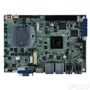 NANO-HM650 Процессорная плата EPIC SBC, Socket G2 для Intel mobile Core i7/i5/i3, VGA/HDMI, 2 х PCIe GbE, USB 2.0, Mini PCIe, SATA III, PCI-104, Audio