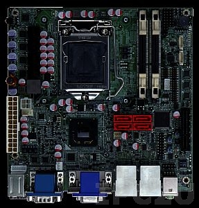 KINO-AH612 Процессорная плата Mini-ITX Intel Core i7/i5/3 LGA1155 с DDR3, VGA/DVI-D, 2xGb LAN, 6xCOM, 8xUSB, 4xSATA, Audio