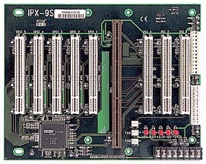 IPX-9S-RS Объединительная плата PCISA 9 слотов с 1xPCISA/8xPCI, RoHS