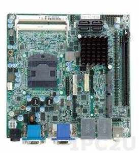 KINO-HM551 Процессорная плата Mini-ITX Intel mobile Core i7/i5/i3/Celeron с VGA/HDMI/LVDS, 2xGbE, 8xUSB2.0, 4xSATAII, 4xRS232, 2xRS232/422/485, 1xPCI-Ex16