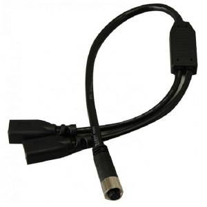CB-M12USB02 Кабель USB, 24AWG, 4pin female X2, защищенный разъем M12, 3м, ПВХ, 5В