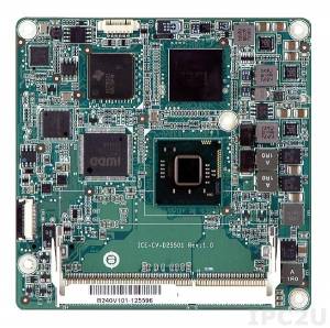 ICE-CV-N26001-R10 Процессорный модуль COM Express Rev 2.0 Basic/Compact Type 6, с процессором Intel Atom N2600, VGA/LVDS, DDI, GbE, SATAII, USB 3.0, Audio