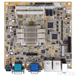 KINO-DBT-N28071 Процессорная плата Mini-ITX SBC, Intel Celeron N2807 1.58ГГц, VGA, DVI-D, iDP, 5xCOM, 6xUSB 2.0, 2xUSB 3.0, 2xGbE LAN, 2xSATA 2, TPM, SMBus, Аудио, RoHS