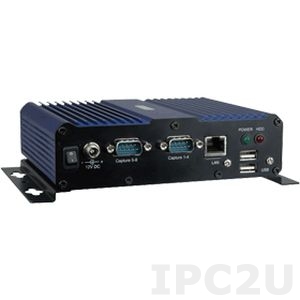 IBX-300BCW/D510/1GB Безвентиляторный встраиваемый компьютер с Intel Atom D510 1.66ГГц, 1Гб RAM, VGA, 1xGbit LAN, RS-232, 4xUSB, отсек для 2.5&quot; SATA HDD, блок питания, плата видеозахвата, 2 x кабель DB9-4 BNC, модуль Wi-Fi, антенна