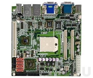 KINO-690S1-R11 Процессорная плата Mini-ITX AMD Socket S1 Turion 64, Turion 64 x2, Mobile Semprom с VGA, DVI, 2xGb LAN, 4xSATAII-300, Audio, слоты 1xPCI, 1xPCI Express x1